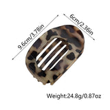 Brenda™ | Fashion Oval Flat Hair Claw Clips for Women Matte Duckbill Clip Back-of-Head Bun Hair Accessories Simple Clip Hair Ornament