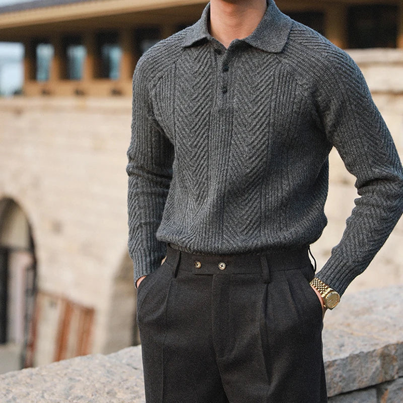 Men's Verona Knit Polo Sweater - detail image 8