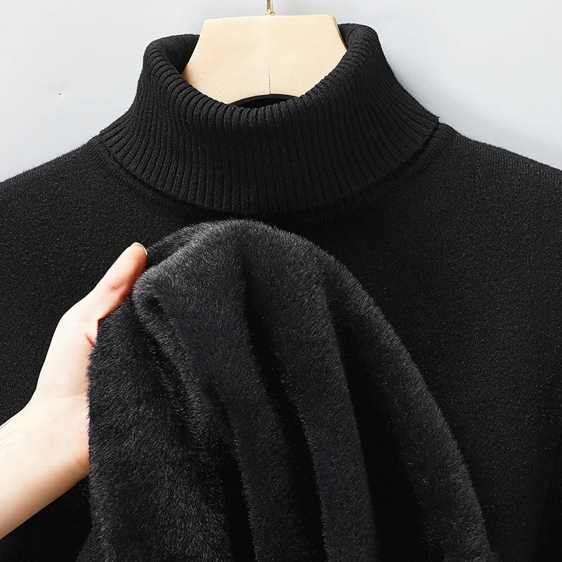 Men's Marcel Fine Knit Turtleneck Sweater - detail image 8