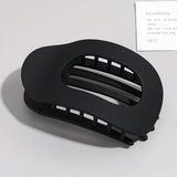 Brenda™ | Fashion Oval Flat Hair Claw Clips for Women Matte Duckbill Clip Back-of-Head Bun Hair Accessories Simple Clip Hair Ornament