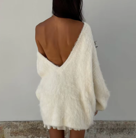 Esme™| Fluffy Oversized Sweater Dress