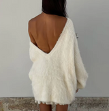 Esme™| Fluffy Oversized Sweater Dress