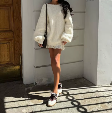 Esme™| Fluffy Oversized Sweater Dress