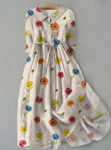 Noelle™ |  Floral Button-Up Dress