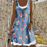 Valencia™ | Soft and Elegant Denim Dress