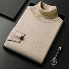 Men's Marco Slim Turtleneck Sweater - Apricot