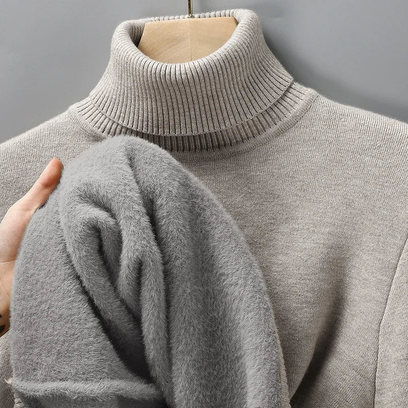 Men's Marcel Fine Knit Turtleneck Sweater - detail image 6