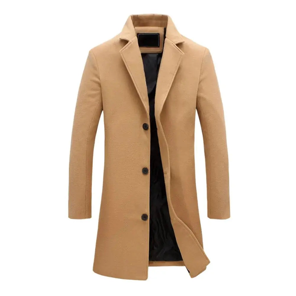 Castello Wool-Blend Men's Overcoat - detail image 6