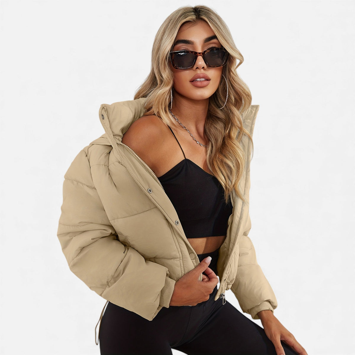 Women’s Cropped Puffer Jacket