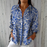Valmai | Women's Floral Print Long Sleeve Blouse