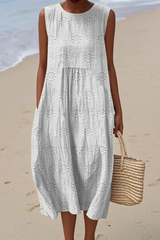 Piper™ | Sleeveless Dress with Embroidery