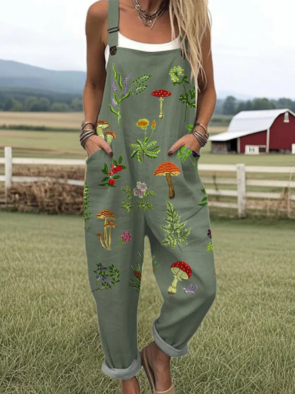 Eliza | Nature-Inspired Embroidery Jumpsuit