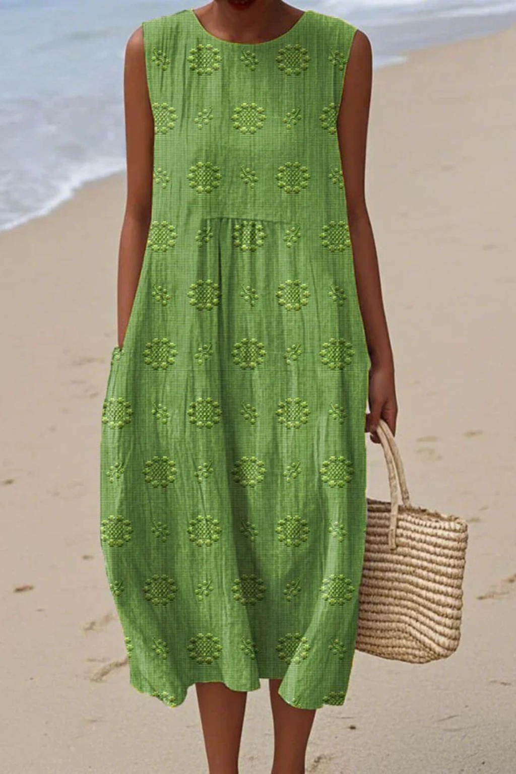 Piper™ | Sleeveless Dress with Embroidery