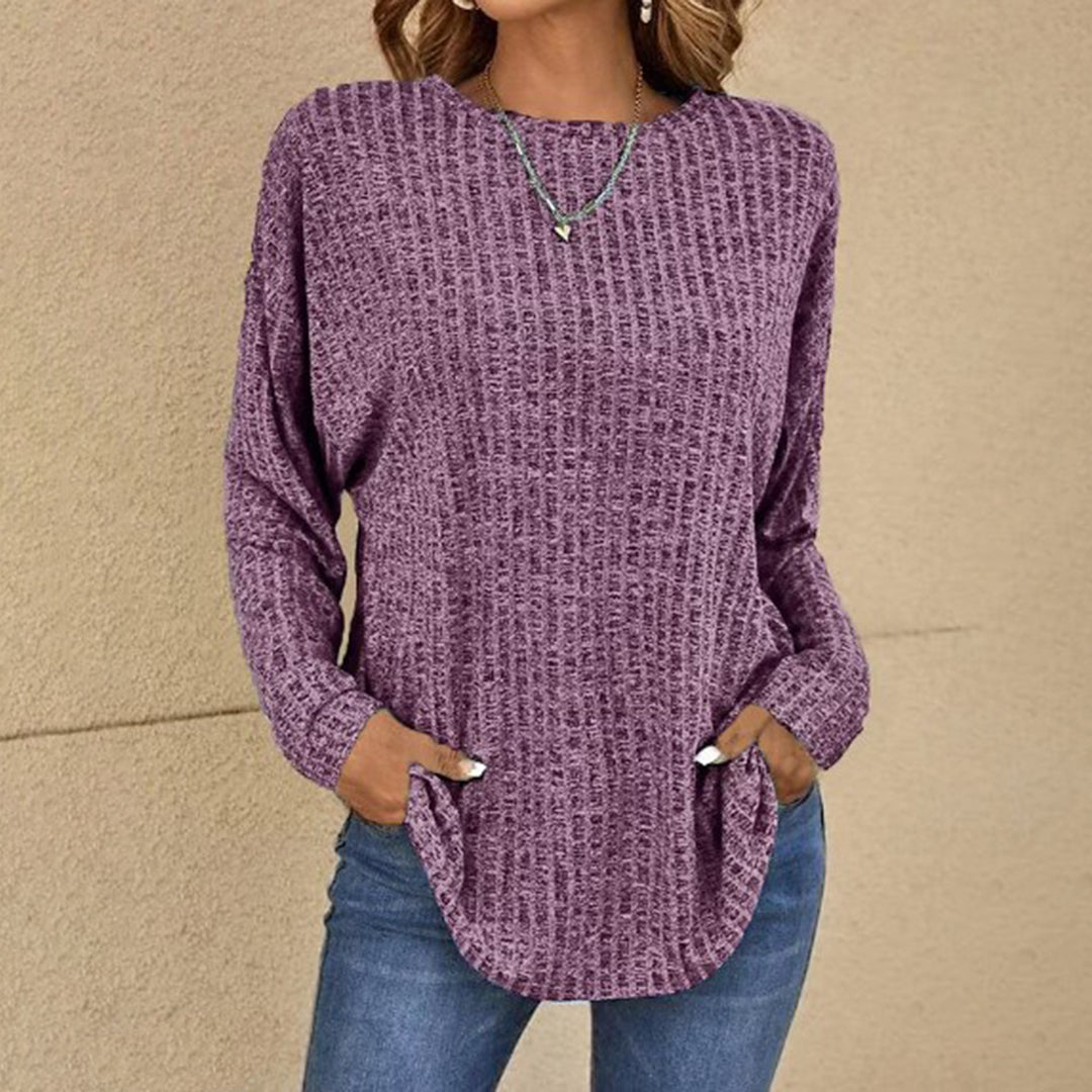 Maya | Women's Relaxed Fit Jumper Long Sleeve Crew Neck Sweater