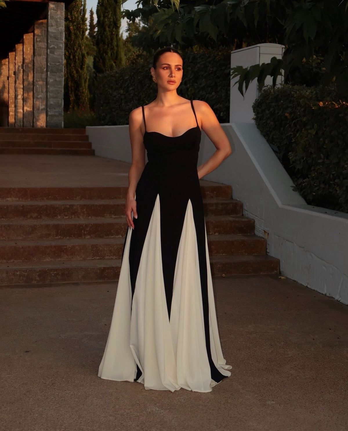 Eliana | Paneled Maxi Dress