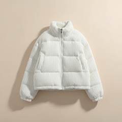 Zurich Quilted Women's Puffer Jacket - Ivory