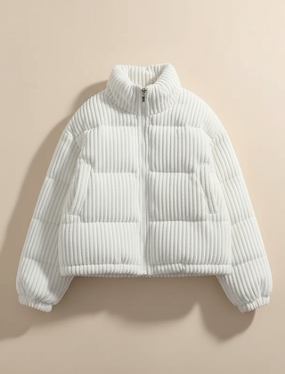 Zurich Quilted Women's Puffer Jacket - Ivory