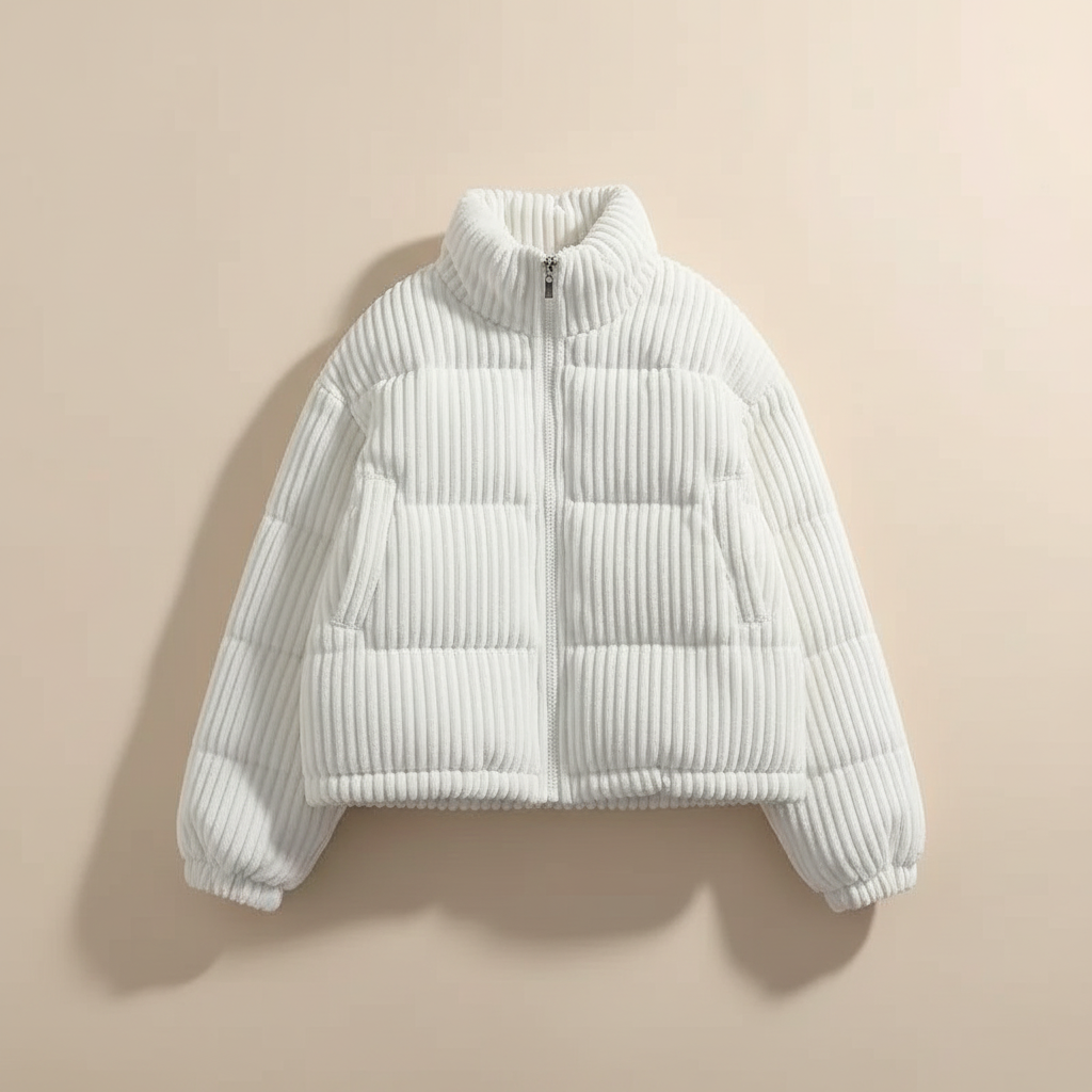 Zurich Quilted Women's Puffer Jacket - Ivory