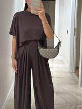Leanne™ | Casual Top & Wide-Leg Pants Set