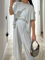 Leanne™ | Casual Top & Wide-Leg Pants Set