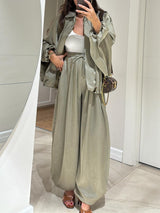 Maribel™ | Jacket + Drawstring Pants Casual Two-piece Suit