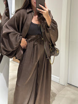Maribel™ | Jacket + Drawstring Pants Casual Two-piece Suit