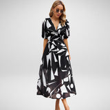 Dhalia | Charming Dress with V-Neckline