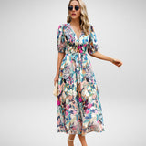 Dhalia | Charming Dress with V-Neckline