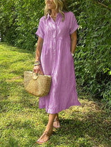 Corinne™ | Striped Button-Up Shirt