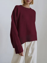 Anara | Women's Oversized Crew Neck Knit Jumper