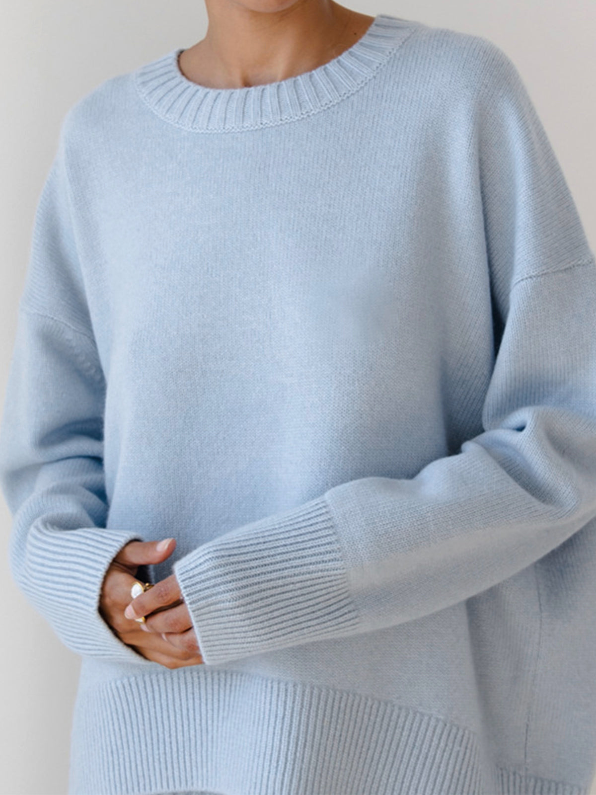 Anara | Women's Oversized Crew Neck Knit Jumper