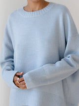 Anara | Women's Oversized Crew Neck Knit Jumper