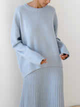 Anara | Women's Oversized Crew Neck Knit Jumper