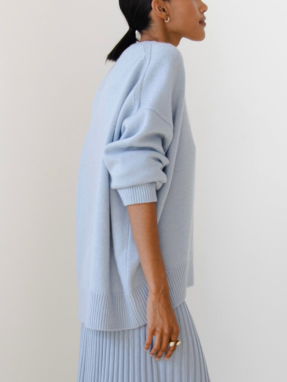 Anara | Women's Oversized Crew Neck Knit Jumper