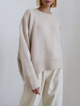 Anara | Women's Oversized Crew Neck Knit Jumper