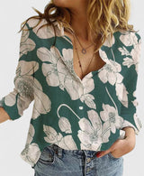 Anneliese | Women's Floral Print V-Neck Blouse