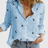 Anneliese | Women's Floral Print V-Neck Blouse