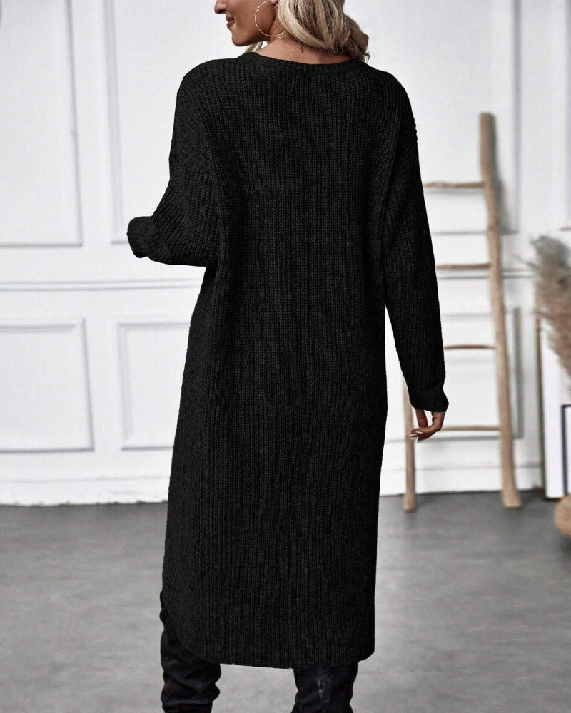 Artemis | Women's Asymmetrical Long Sleeve Tunic Sweater