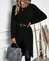Artemis | Women's Asymmetrical Long Sleeve Tunic Sweater