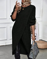 Artemis | Women's Asymmetrical Long Sleeve Tunic Sweater