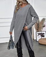 Artemis | Women's Asymmetrical Long Sleeve Tunic Sweater