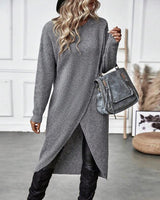 Artemis | Women's Asymmetrical Long Sleeve Tunic Sweater