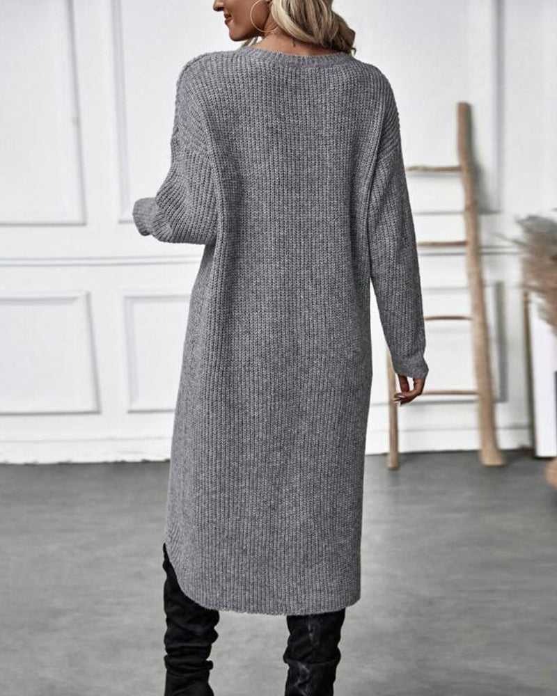 Artemis | Women's Asymmetrical Long Sleeve Tunic Sweater