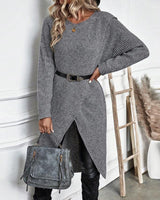 Artemis | Women's Asymmetrical Long Sleeve Tunic Sweater