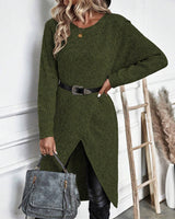 Artemis | Women's Asymmetrical Long Sleeve Tunic Sweater