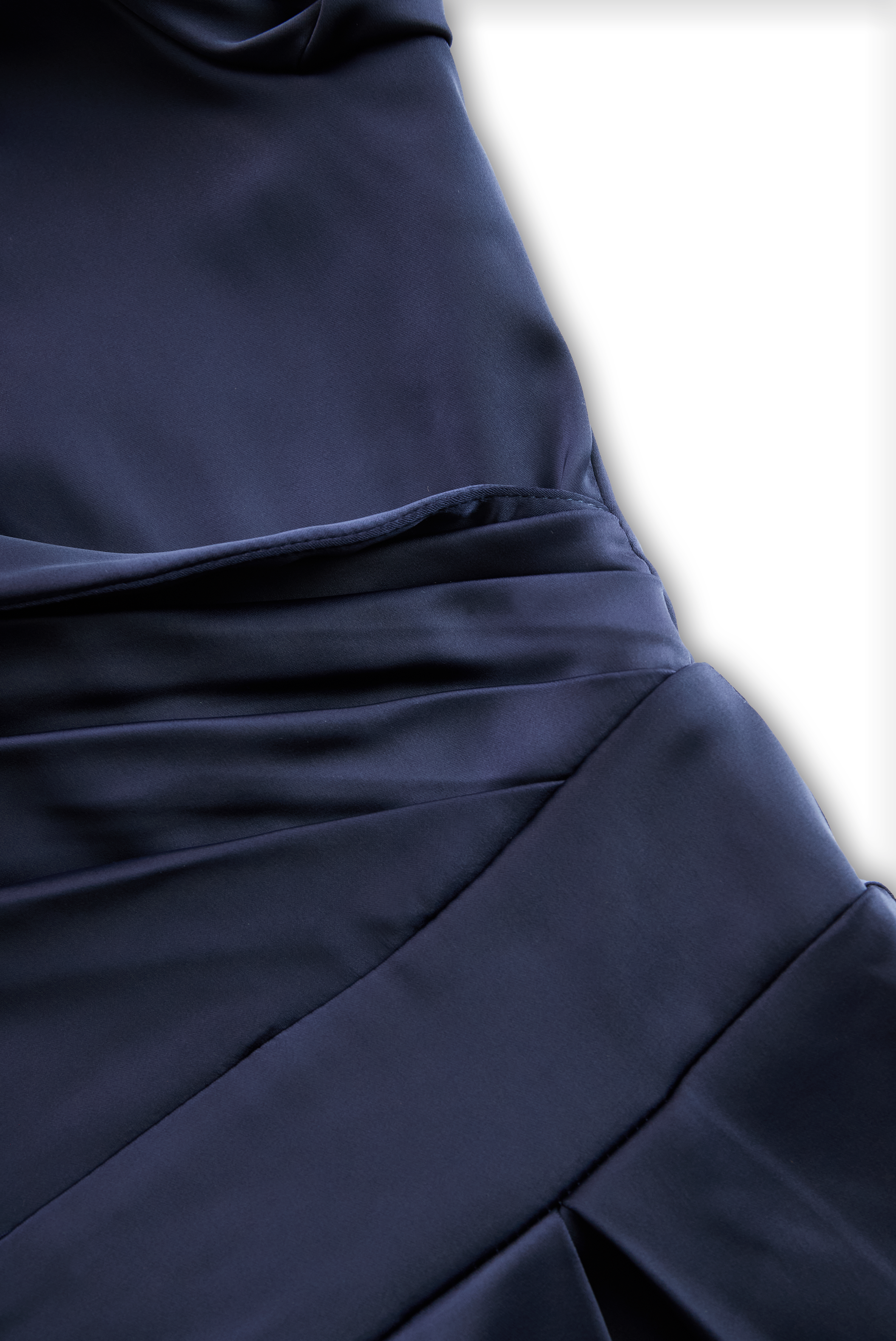 Aselma | Women's Black A-Line Midi Dress with Shawl Collar