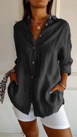 Ealasaid | Women's Relaxed Fit Button-Down Blouse
