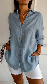 Ealasaid | Women's Relaxed Fit Button-Down Blouse