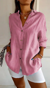 Ealasaid | Women's Relaxed Fit Button-Down Blouse