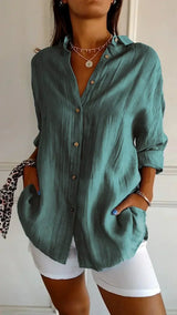 Ealasaid | Women's Relaxed Fit Button-Down Blouse